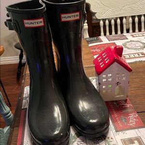 Hunter Dark Gray Waterproof Boots